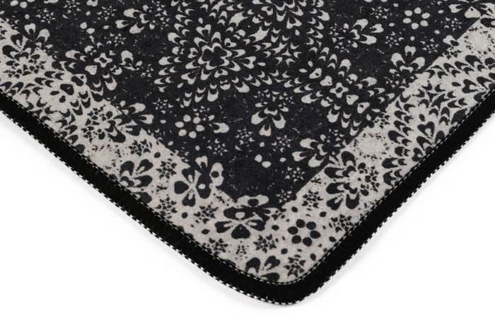 Mijölnir Paisley Djt Juego de alfombras de baño Negro, Antracita, Blanco Mijölnir Paisley Djt Juego de alfombras de baño Negro, Antracita, Blanco